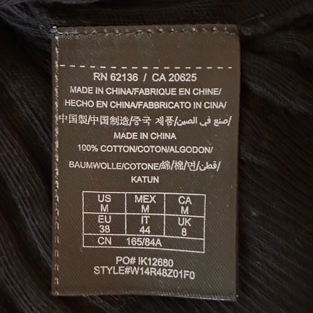 Guess | Like new cowl neck off the shoulder rib knit long sleeve sheer top - Picture 12 of 13